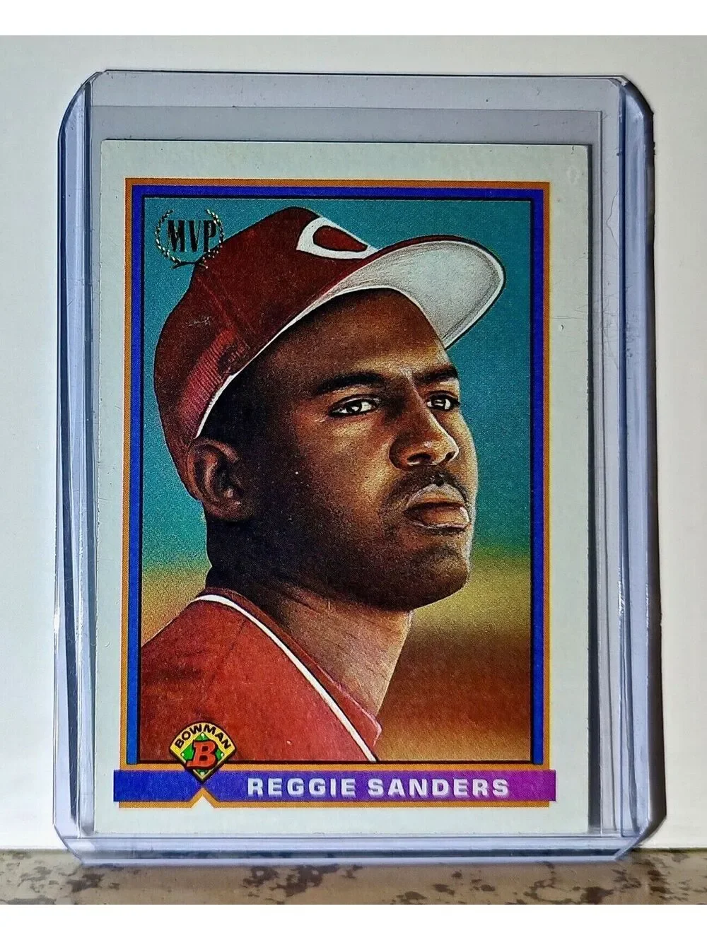 Reggie Sanders 1991 Topps Bowman MVP MLB #537 Baseball Card Cincinnati Reds